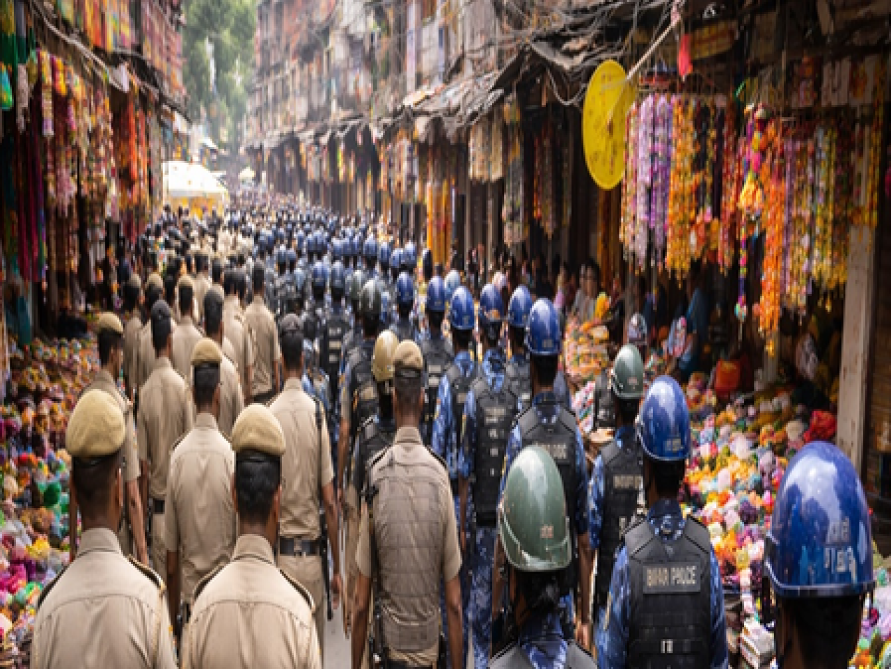 Bihar Police on High Alert for Holi Celebrations Bihar Police on High Alert for Holi Celebrations