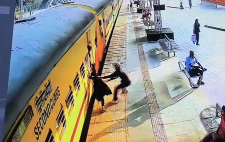 Railway Employee Saves Young Woman at Bhavnagar Junction