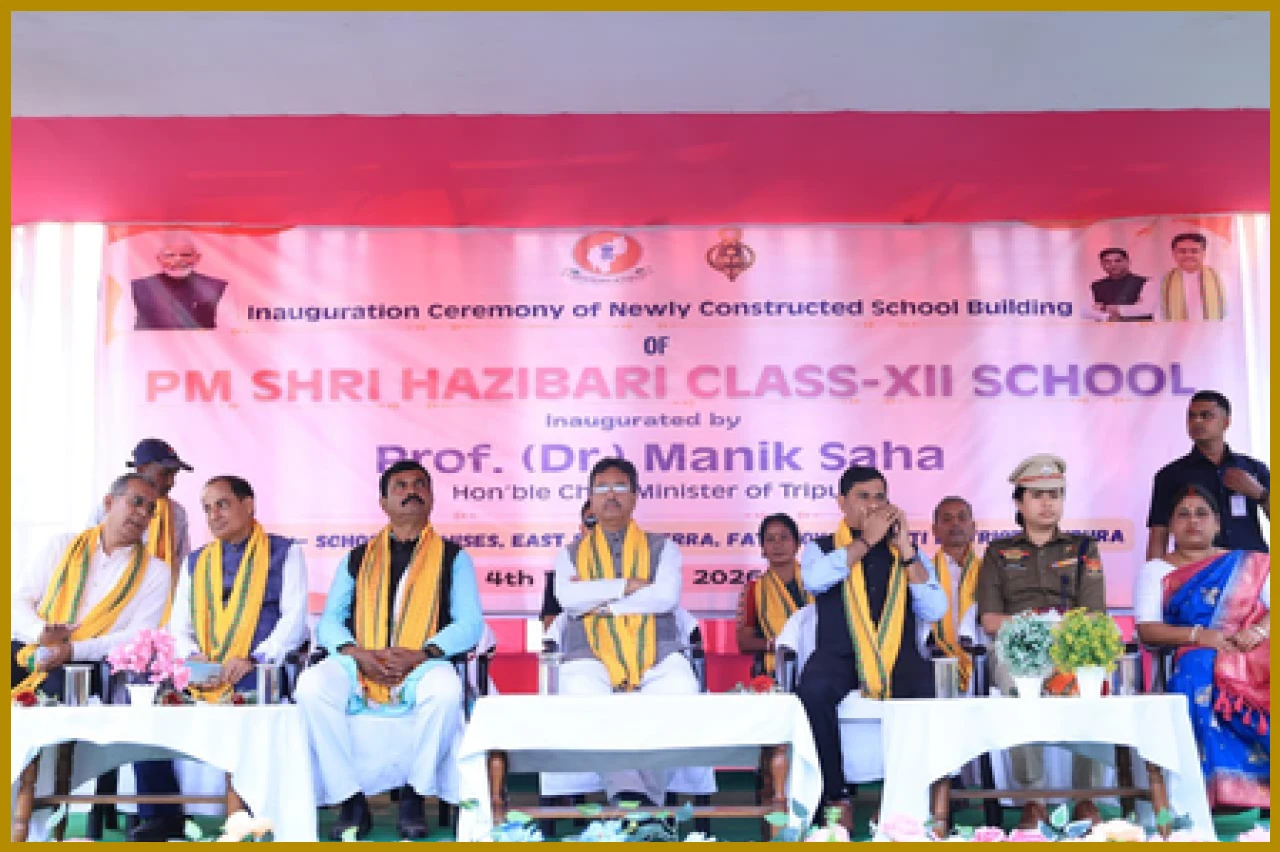 Tripura CM Saha Emphasizes Moral Education and Infrastructure Development