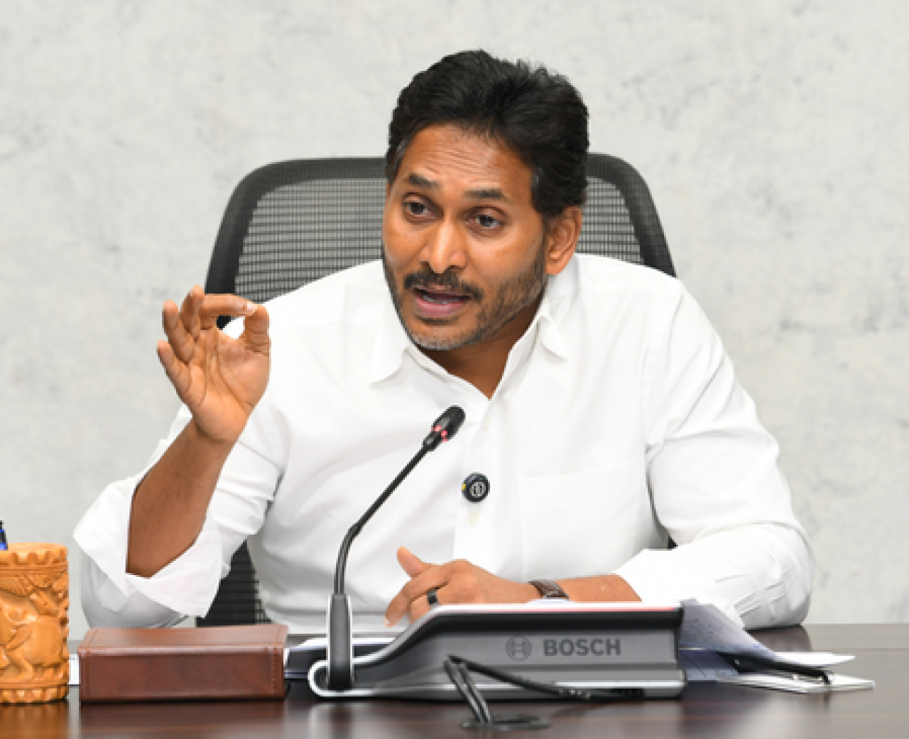 Jagan Accuses CM Naidu of Politicizing Tirumala Temple Jagan Accuses CM Naidu of Politicizing Tirumala Temple